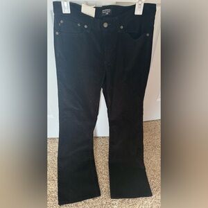 New VTG Corduroy Polo by Ralph Lauren Women's Black Boot Cut Jeans Pants 10x32
